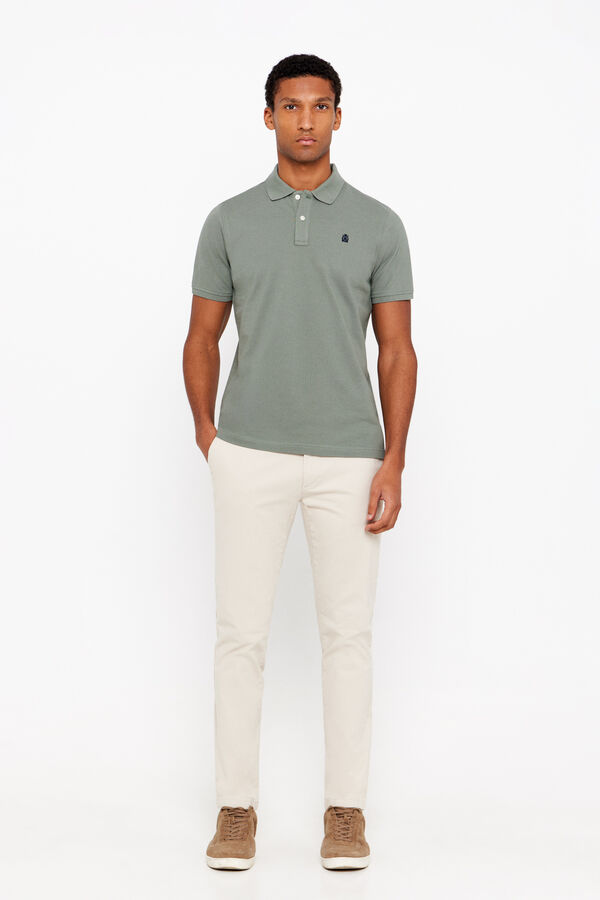 Cortefiel Polo básico Kaki