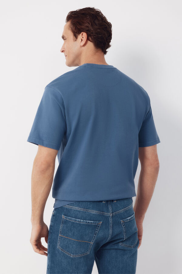 Cortefiel Camiseta b&aacute;sica Azul