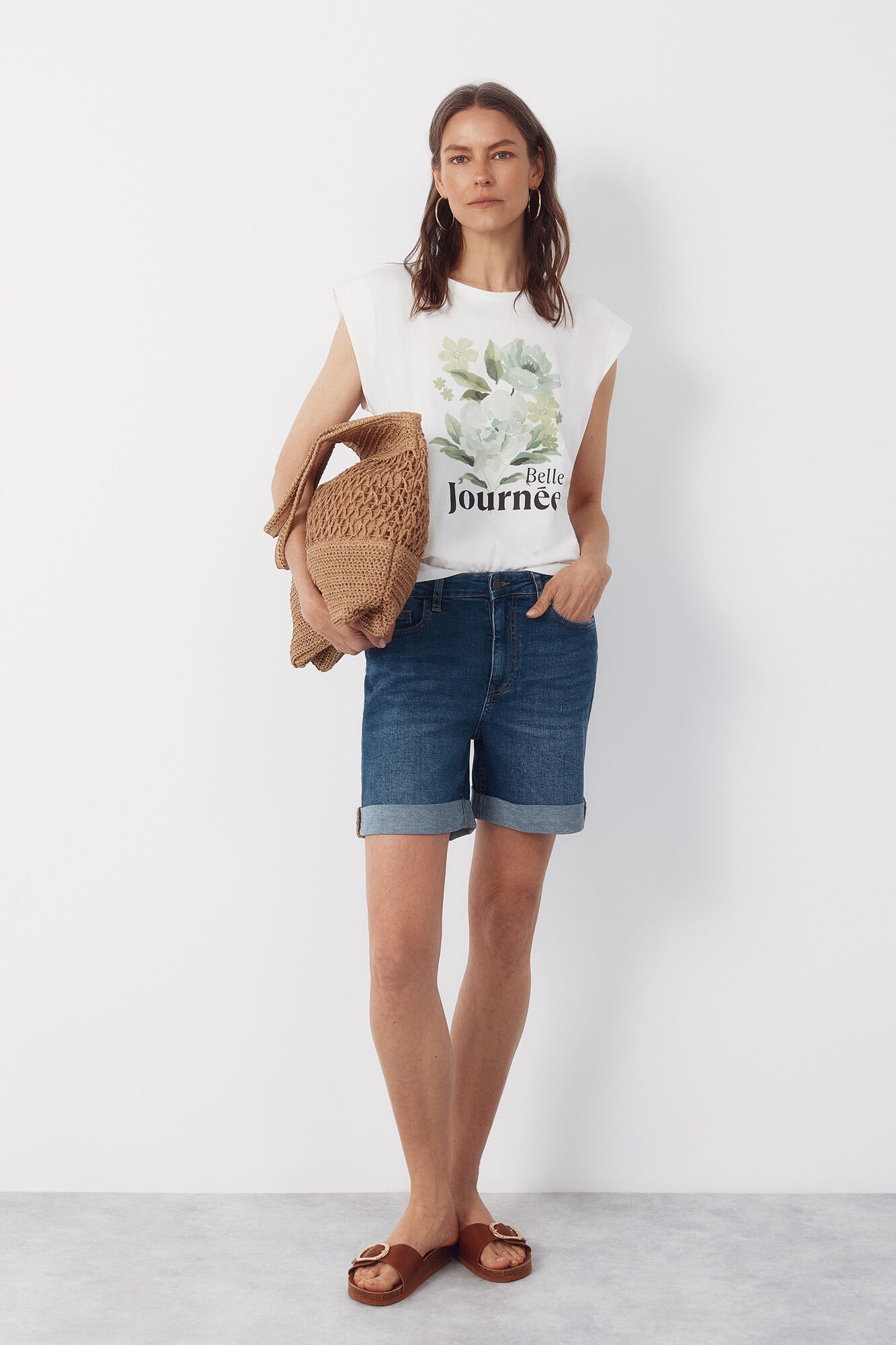Cortefiel Playera estampada