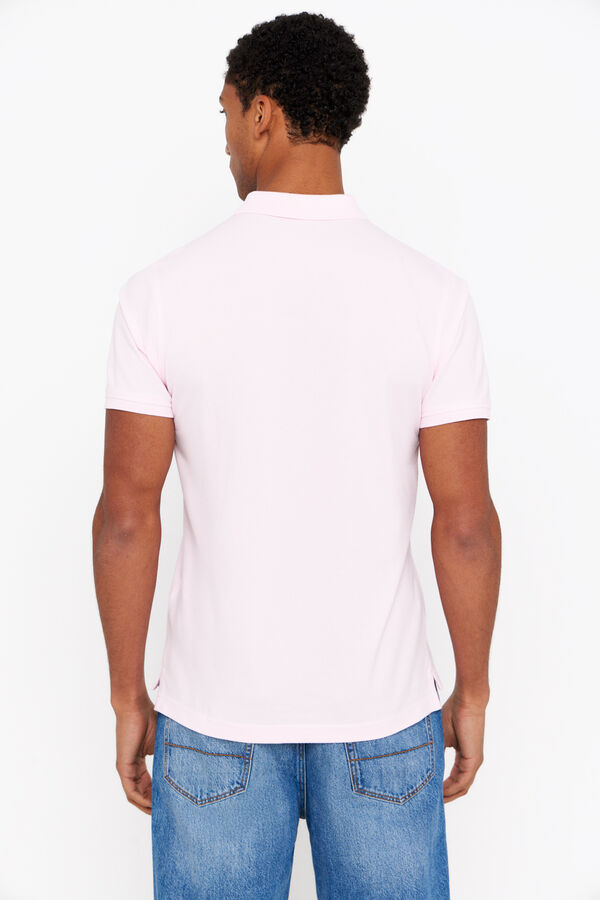 Cortefiel Polo básico Rosa