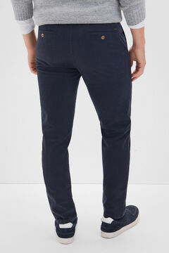 Cortefiel Pantalón chino slim fit Azul marino