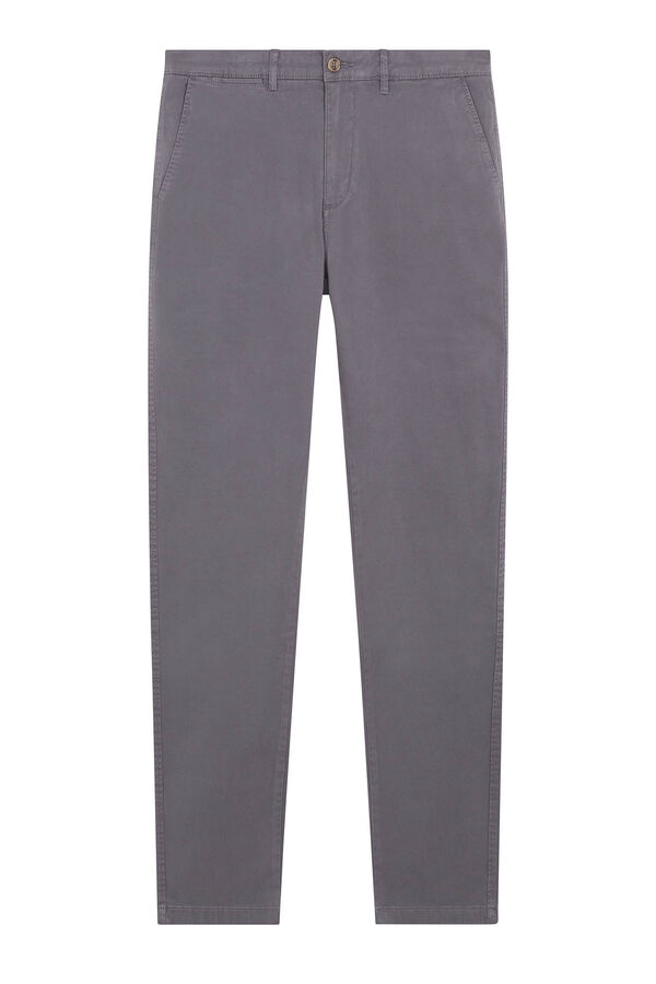 Cortefiel Pantalón chino slim fit Gris