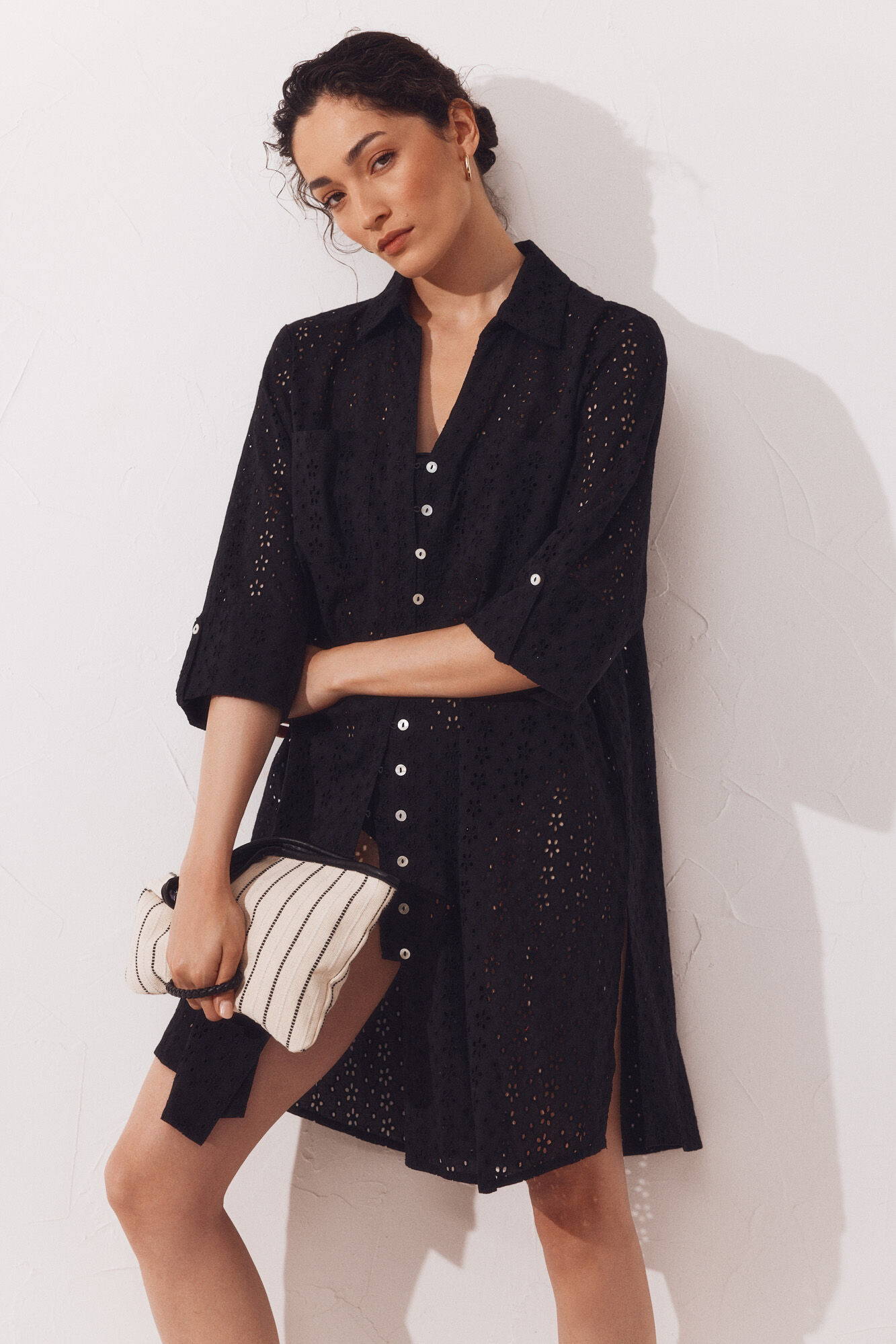 Cortefiel Pantal&oacute;n de mujer bordado