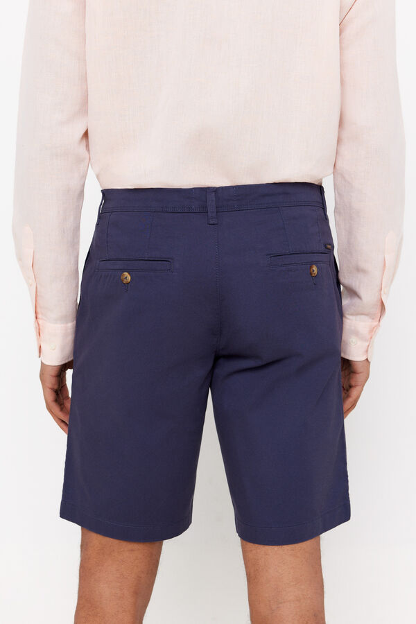 Cortefiel Bermuda chino Azul oscuro