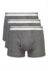 Cortefiel Pack 3 boxer punto Gris