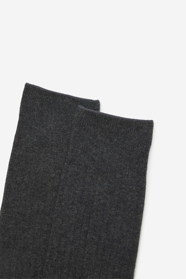 Cortefiel Calcet&iacute;n liso con coolmax Gris oscuro