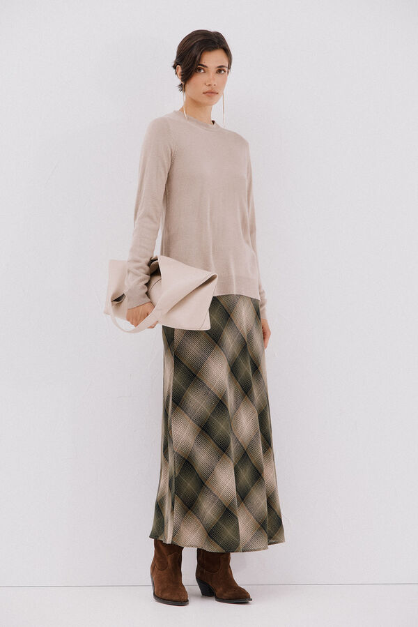 Cortefiel Suéter tacto suave Beige