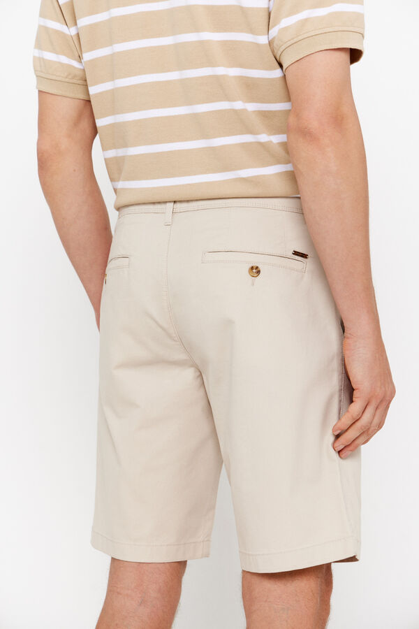 Cortefiel Bermuda chino Beige