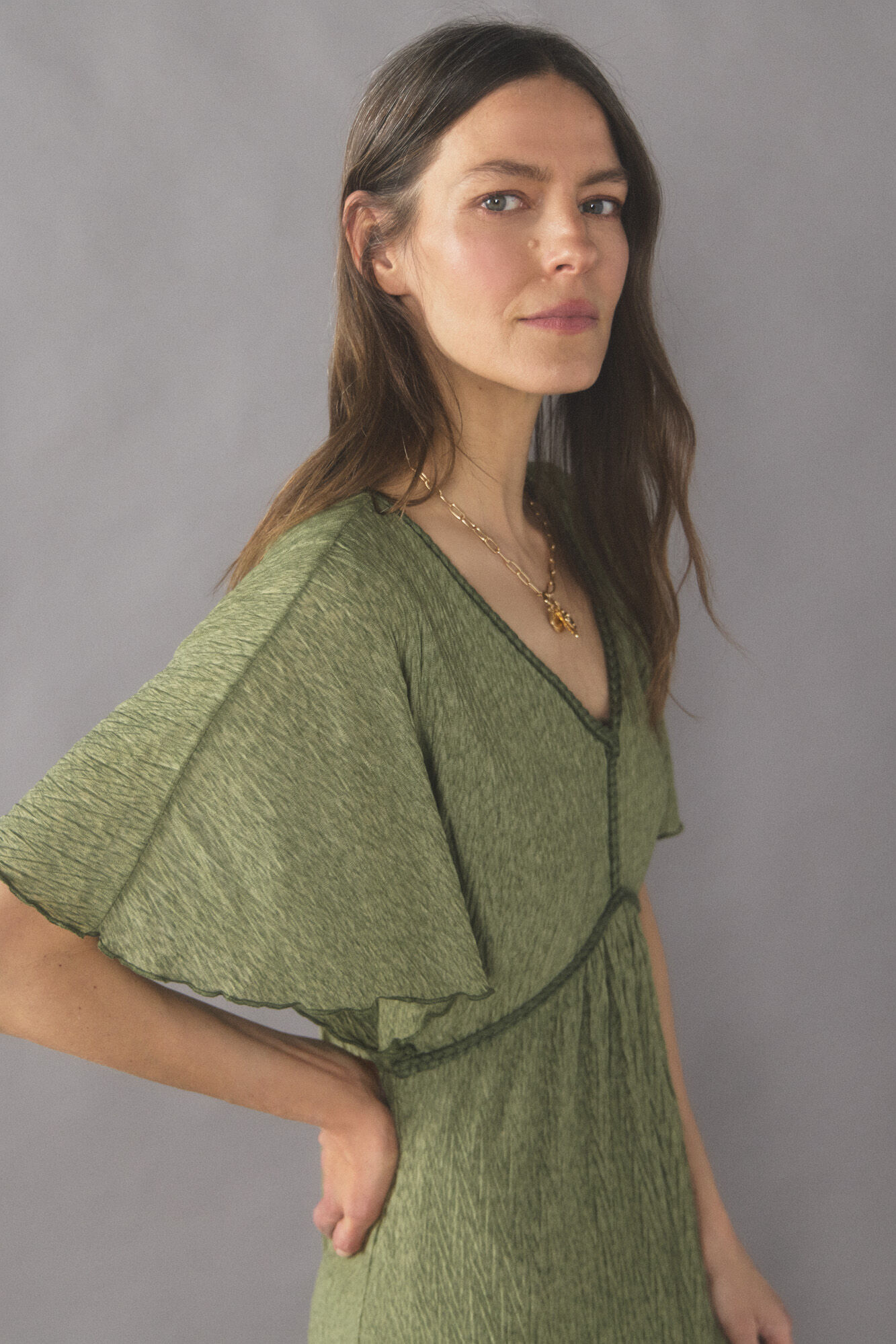 Vestido kaki sales
