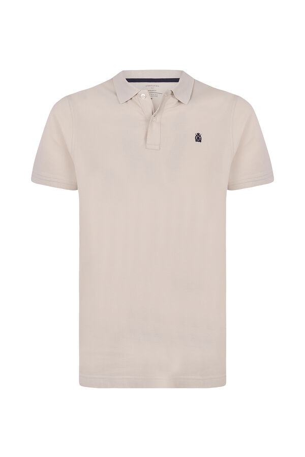 Cortefiel Polo básico Beige