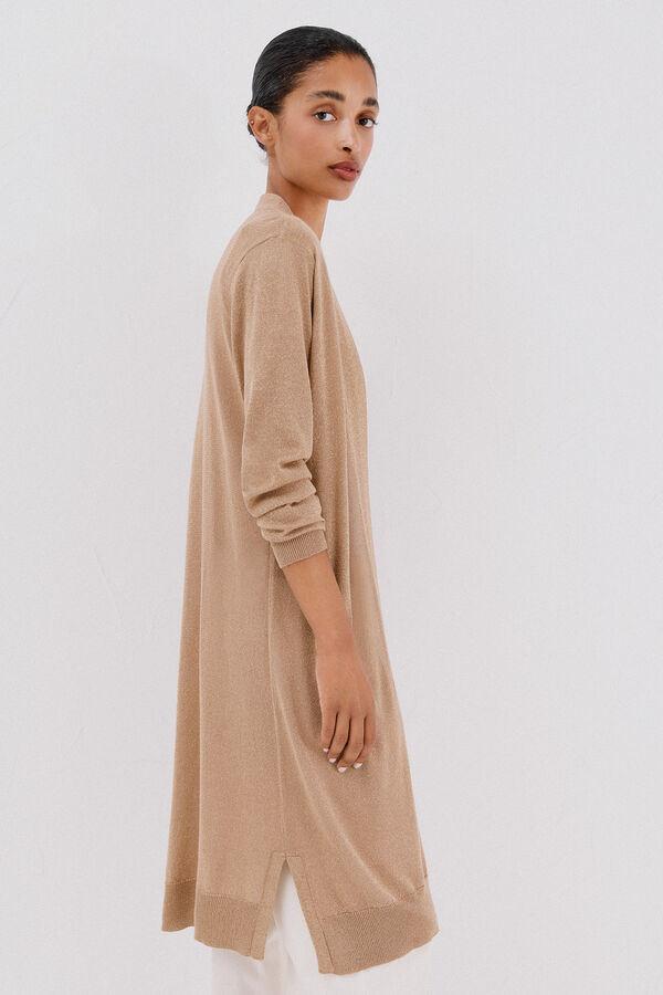 Cortefiel Su&eacute;ter de tejido fino Dorado