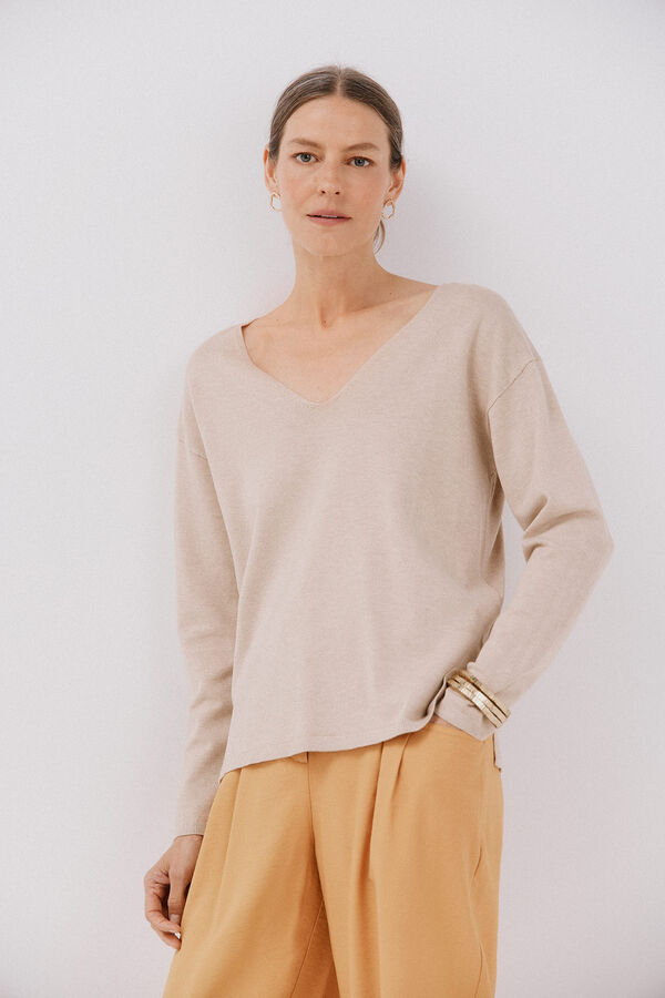 Cortefiel Suéter escote pico Arena