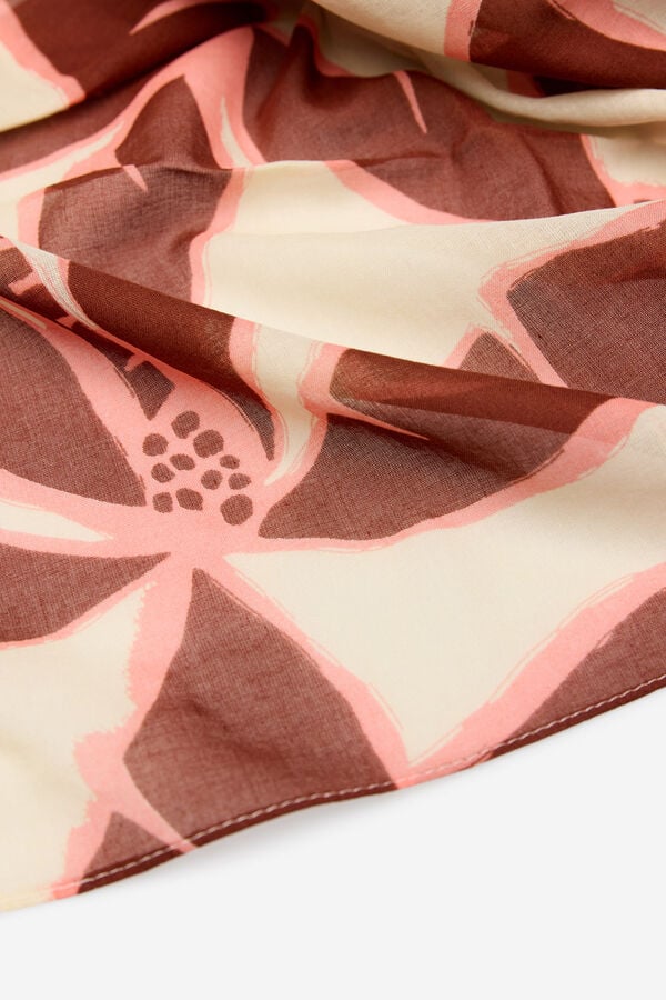 Cortefiel Pareo de palmeras Estampado marr&oacute;n