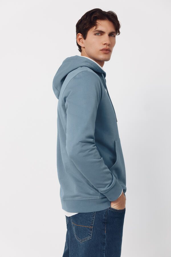 Cortefiel Sudadera con capucha Azul