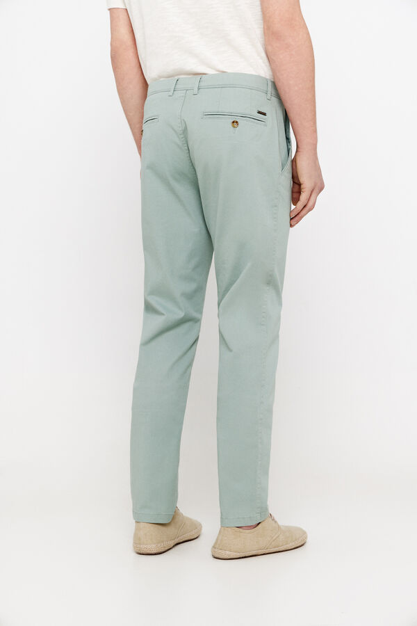 Cortefiel Pantalón chino slim fit Verde