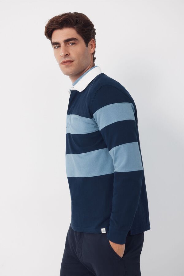 Cortefiel Polo rugby Azul marino