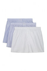 Cortefiel Pack 3 boxer tela Azul