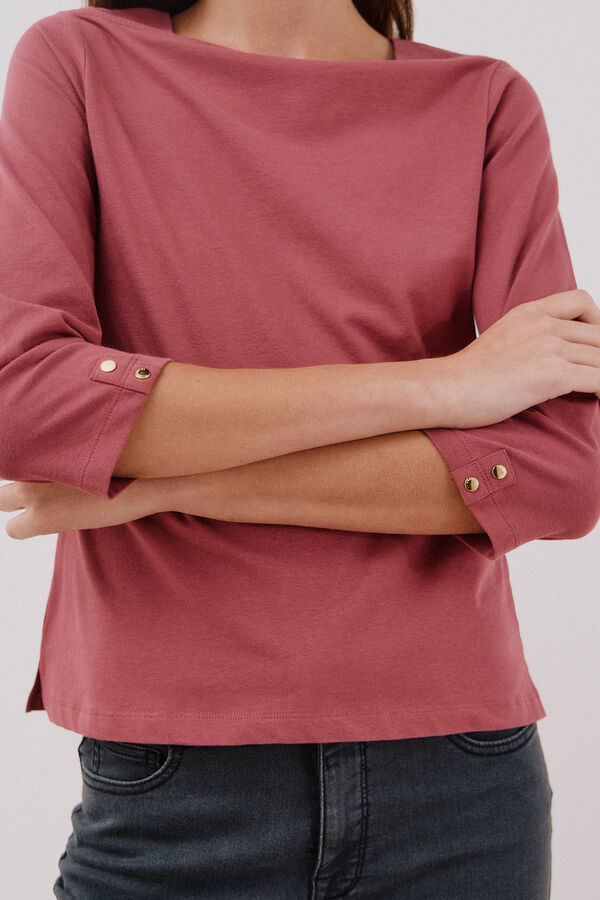 Cortefiel Playera básica barco Vino