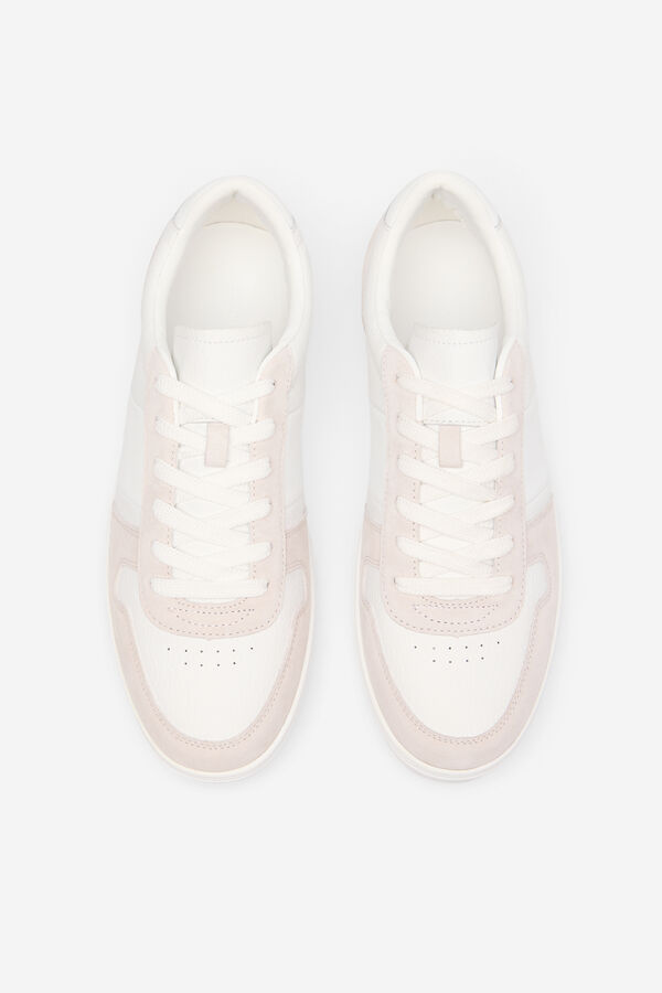 Cortefiel Tenis piel Blanco