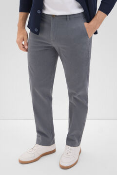 Cortefiel Pantalón chino regular fit Gris