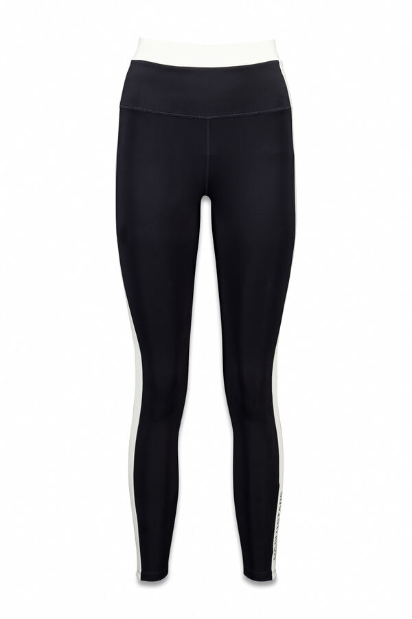 Dash and Stars Pantalón legging hasta el tobillo en blanco y negro 4D STRETCH negro
