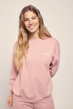 Dash and Stars Sudadera felpa piqué rosa rosa