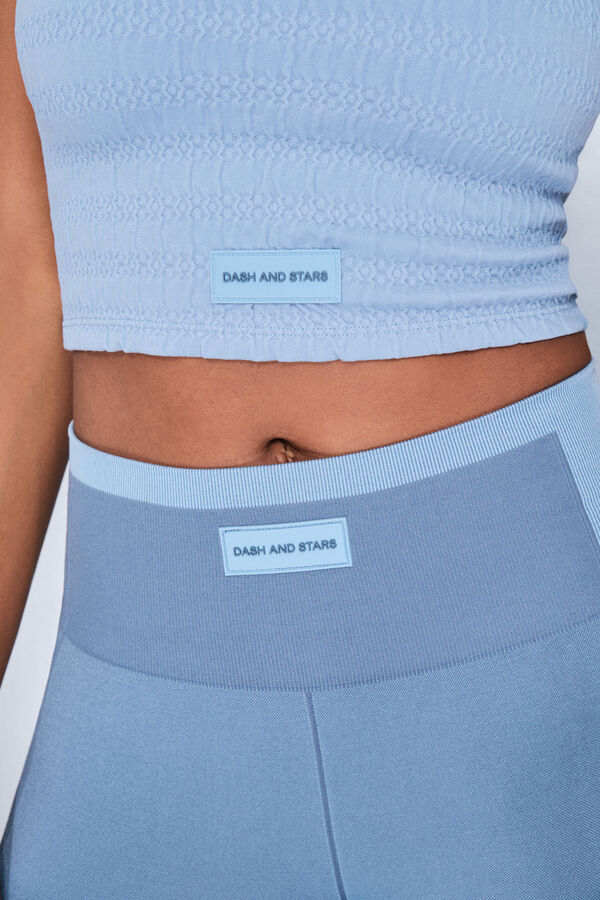 Dash and Stars Brasier deportivo azul Smock SEAMLESS COMFORT azul