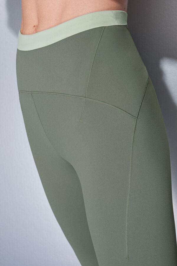 Dash and Stars Pantalón legging cortos verdes SOFT MOVE verde