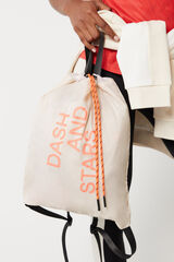 Dash and Stars Mochila saco ultraligera  beige