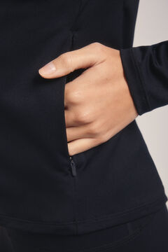 Dash and Stars Chaqueta entallada cremallera negro negro