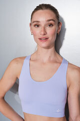 Dash and Stars Brasier deportivo reversible lila y blanco morado/lila