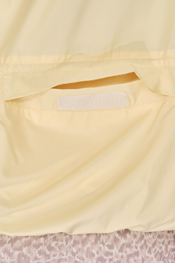 Dash and Stars Chamarra ligera reversible con capucha amarilla estampado