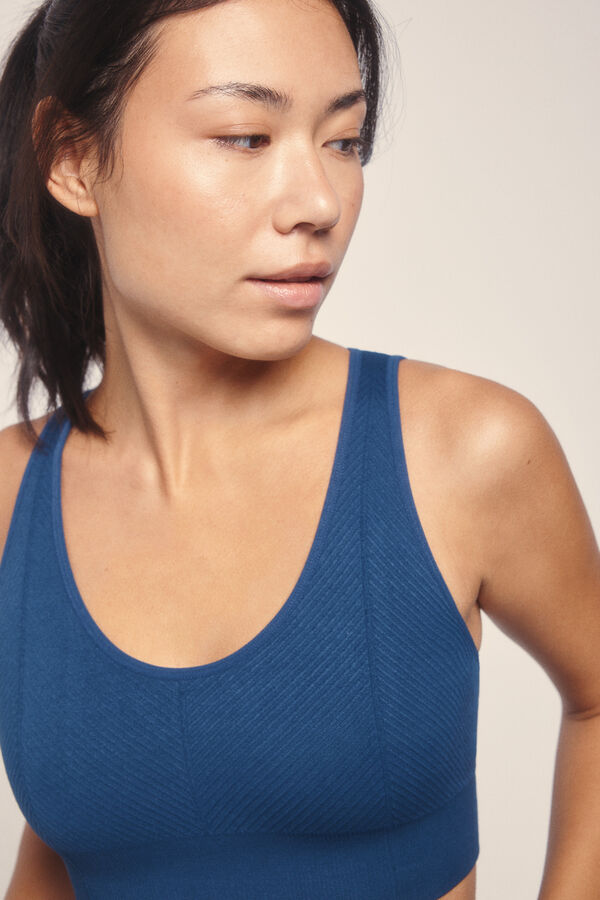 Dash and Stars Sujetador deportivo SEAMLESS COMFORT azul navy azul