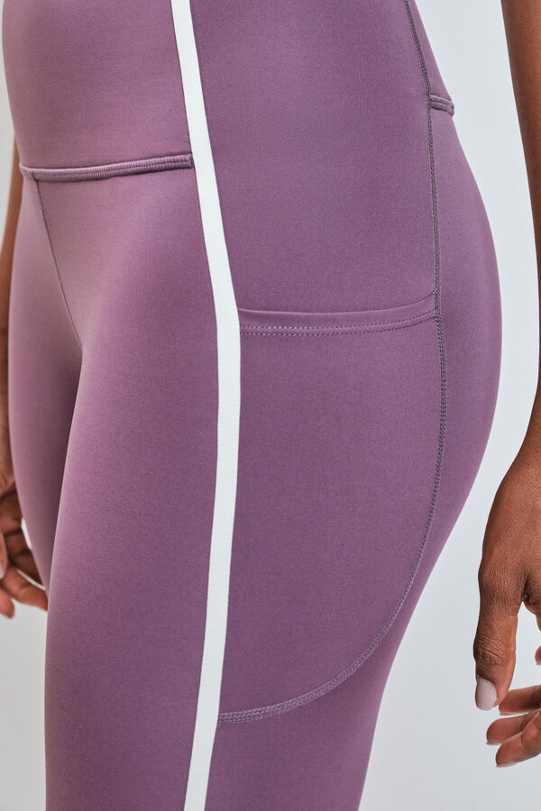 Dash and Stars Legging pirata 4D STRETCH granate morado/lila