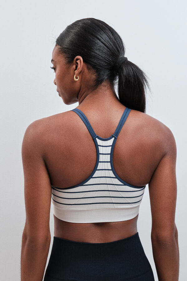 Dash and Stars Brasier deportivo SEAMLESS COMFORT azul beige