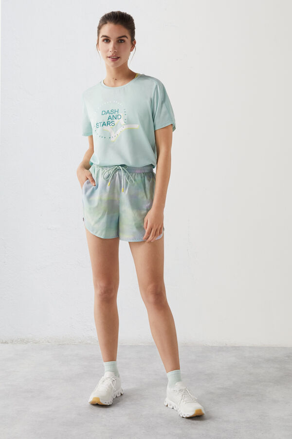Dash and Stars Short técnico estampado estampado
