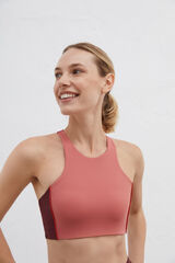 Dash and Stars Top deportivo halter rosa 4D Stretch rosa