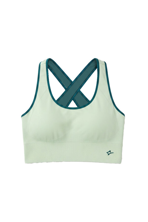 Dash and Stars Brasier deportivo 4D Stretch reversible verde verde