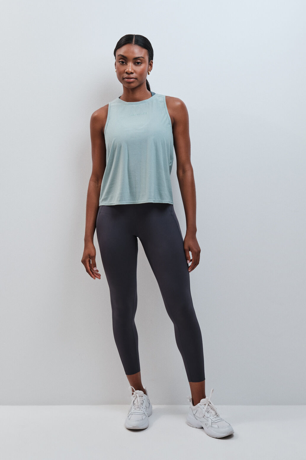 Dash and Stars Legging compresivo largo gris