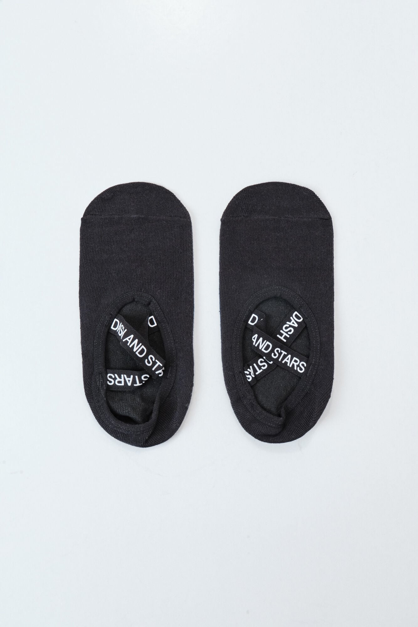 Dash and Stars Calcetines de algod&oacute;n tipo zapatilla de ballet negro