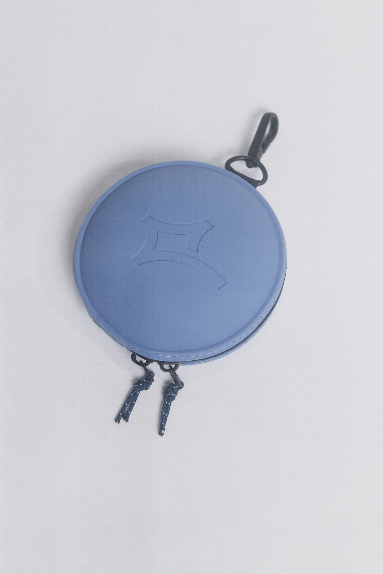 Monedero silicona circular azul