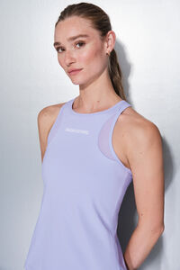 Dash and Stars Playera lila con mangas ajuste