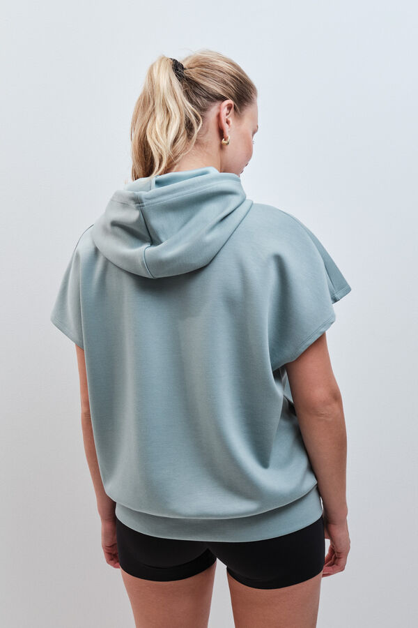 Dash and Stars Sudadera con capucha sin mangas verde verde