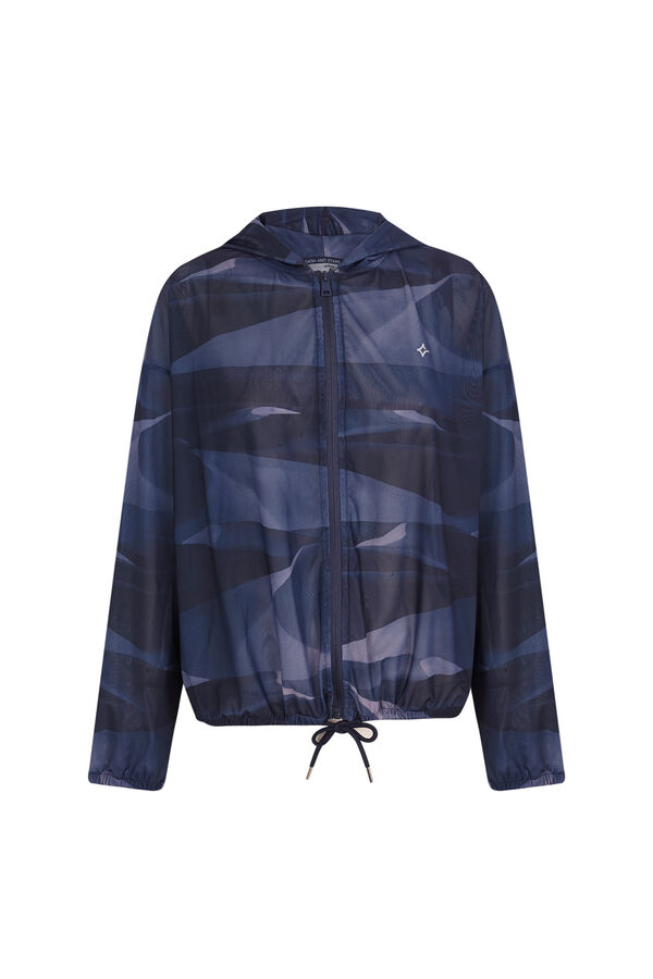 Dash and Stars Chaqueta mesh tejido técnico ligero  azul