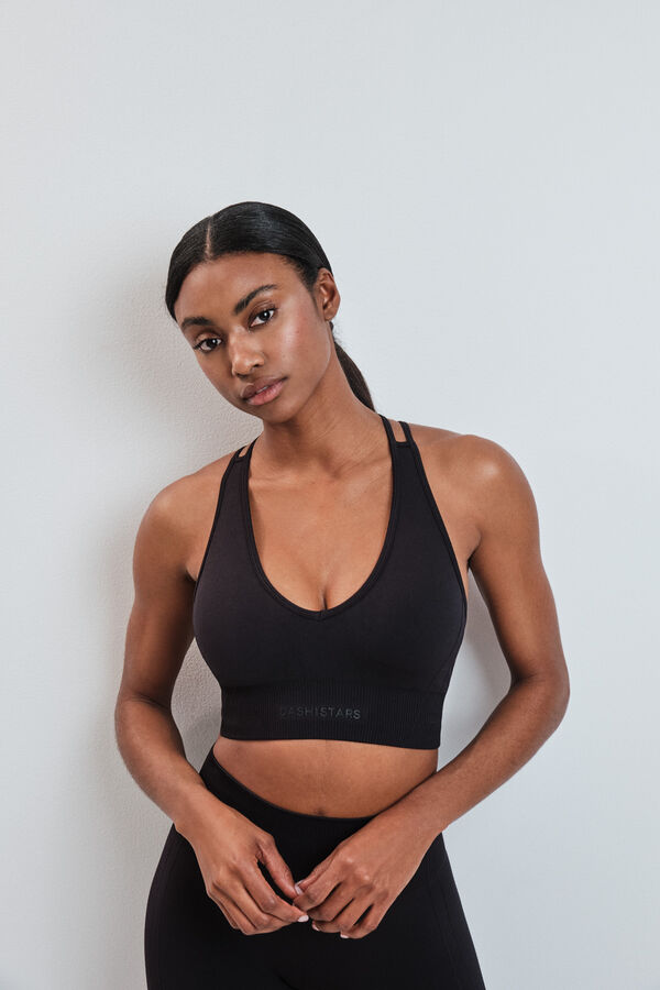 Dash and Stars Brasier deportivo SEAMLESS COMFORT negro negro
