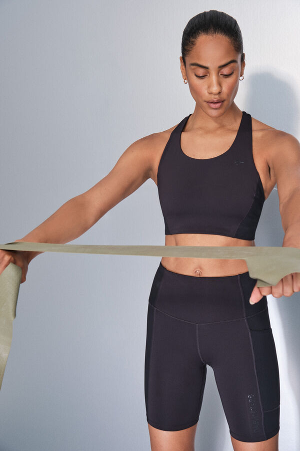 Dash and Stars Pantalón legging de ciclismo negras 4D STRETCH negro