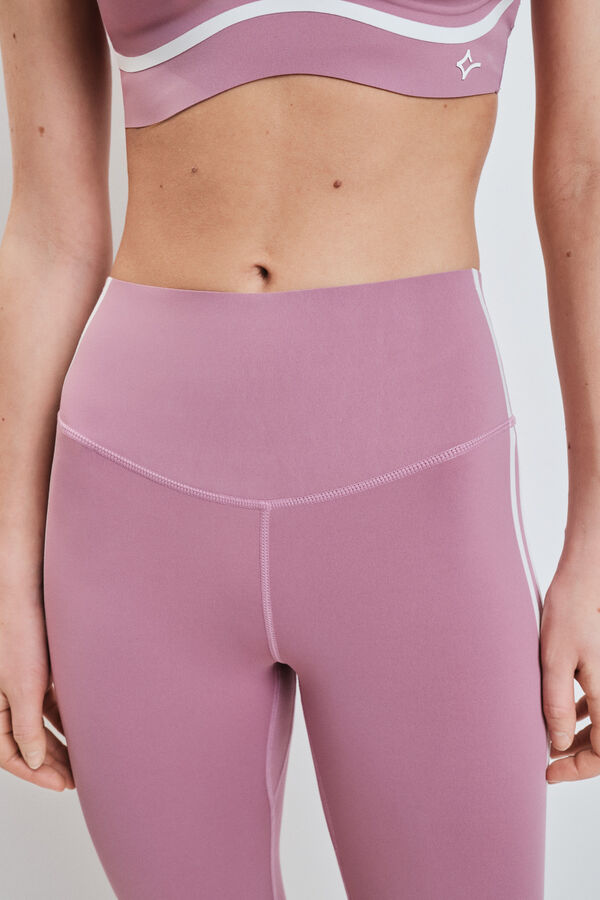 Dash and Stars Leggings COMPRESSIVE pirata rosa rosa