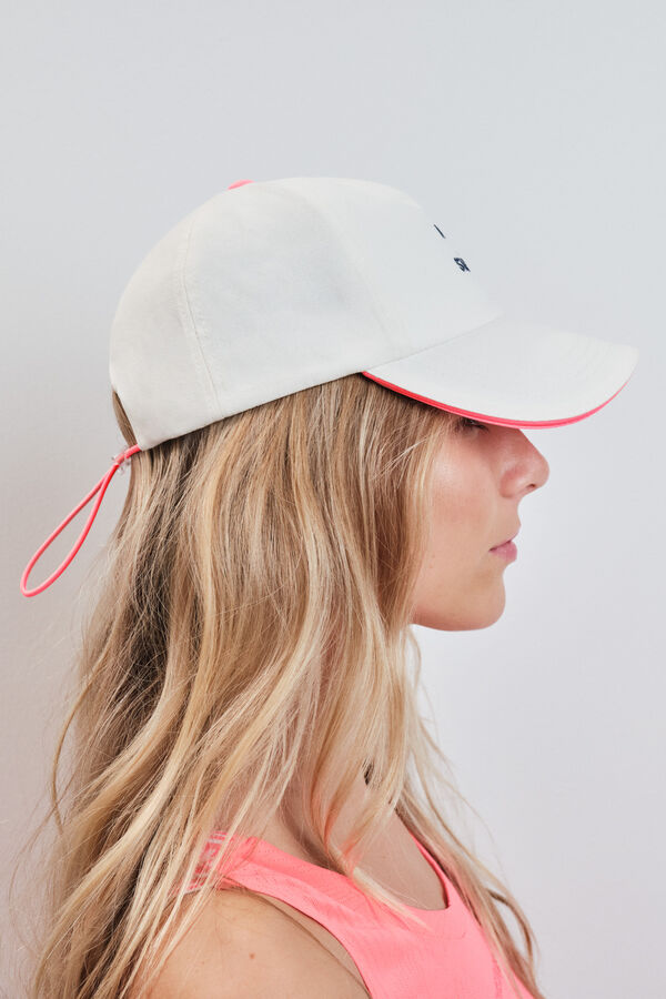 Dash and Stars Gorra t&eacute;cnica con logo blanca blanco