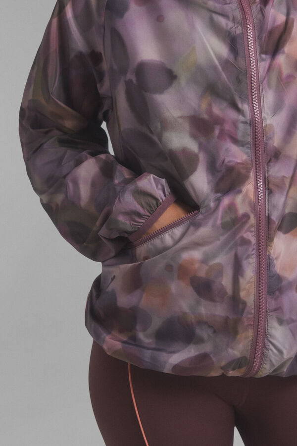 Dash and Stars Chaqueta reversible water-repellent beige