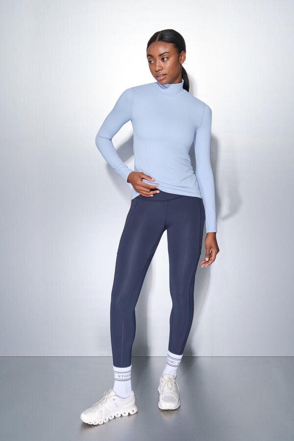 Dash and Stars Pantal&oacute;n legging THERMAL azul marino azul